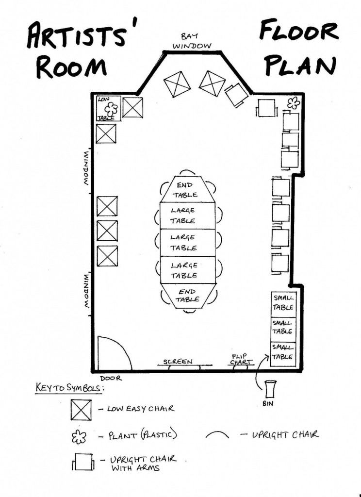 Floor Plan - Artists' Room - Friends of Castle Green